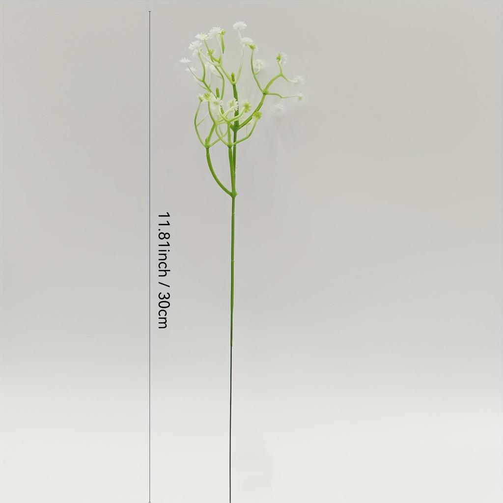 Gypsophila Wedding Bouquet: Soft Glue Single Stem Faux Flower Decoration