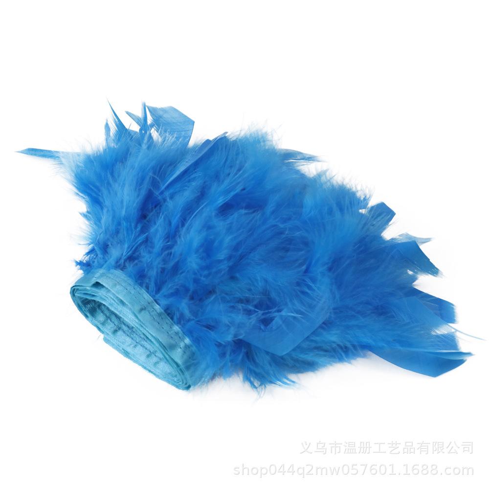 Feather Turkey Feather Lace Car Doll Decorative Fire Piece Cloth Edge Feather Handmade Dress Skirt Material