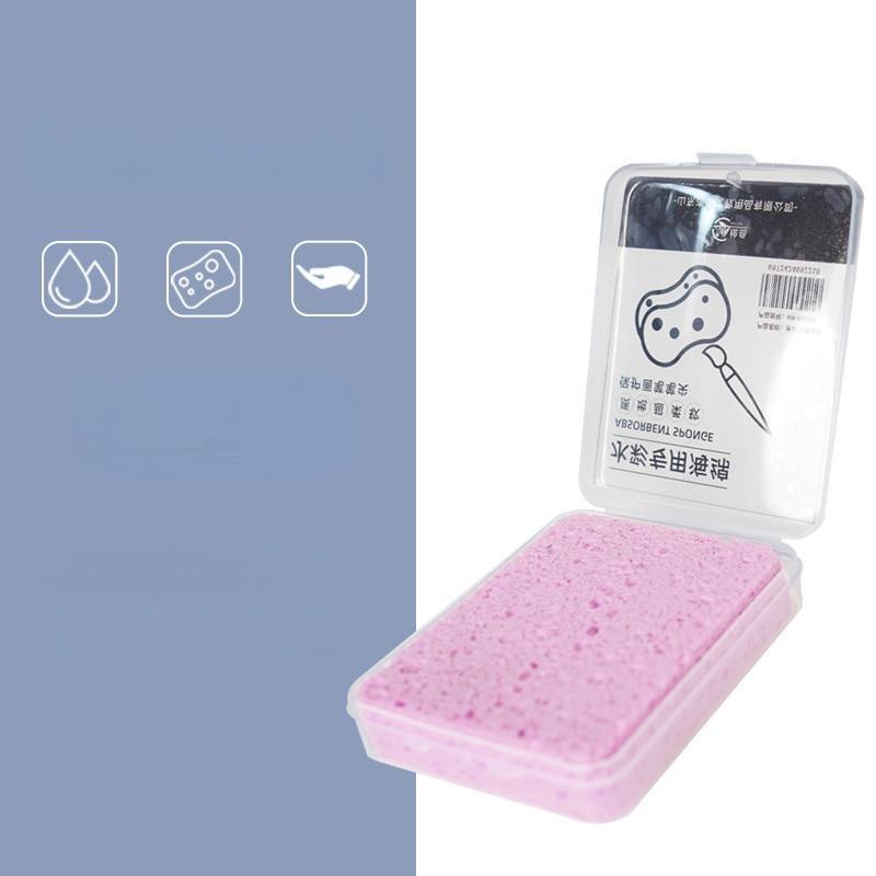 

1 шт. губка для акварельной живописи в упаковке, увлажняющий специальный водный мел, сильная водопоглощающая губка, инструмент, художественные принадлежности