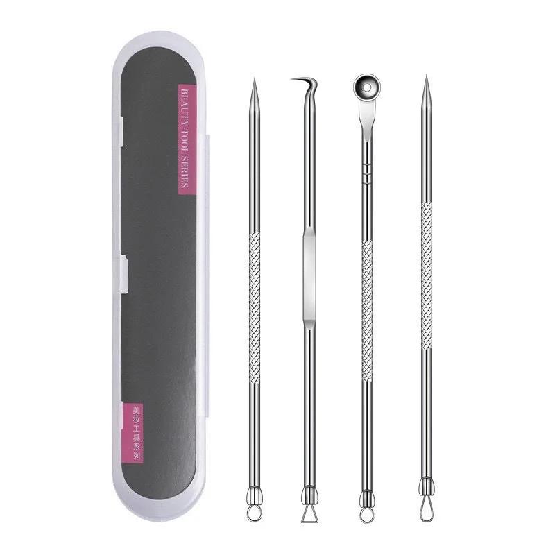 Stainless Steel Acne Clip Pimple Needle Blackhead Remover Tweezers Comedone Extractor Facial Beauty Salon Skin Care Tools