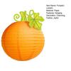 Halloween Pumpkin Lantern Hanging Orange Pumpkin Paper Round Lantern for Harvest Fall
