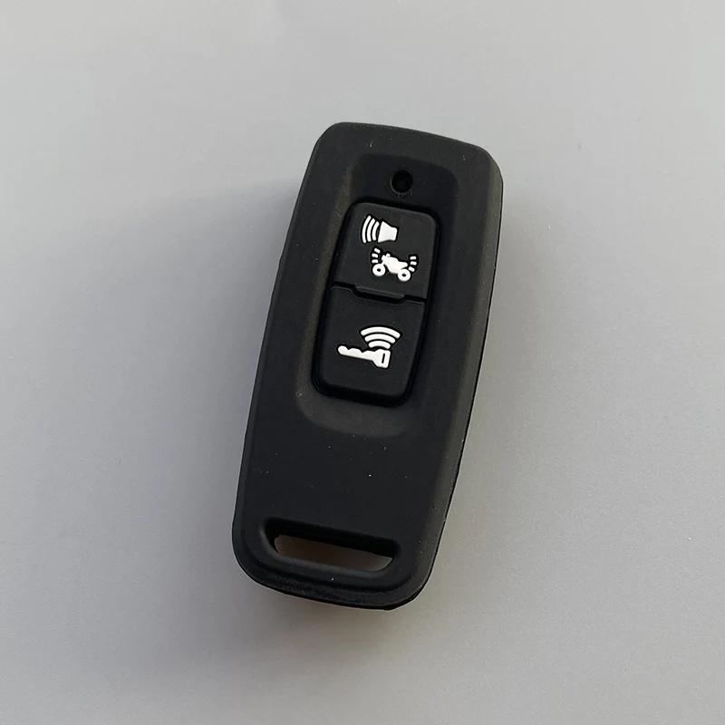 Silicone motor key cover case for HONDA PCX160 LEAD125 SH350 SH300 xadv750 NS110R VISION 3 Button Key Holder Keychain