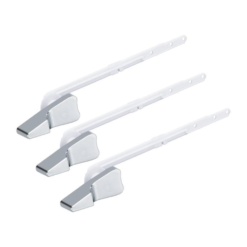 3pack Plastic Side Mount Water Trip Lever Handle Accessories Bathroom Suites Side Button HX6C