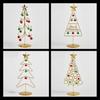 Iron Small Tabletop Christmas Tree Simulates Glowing Bell Decorations Trees