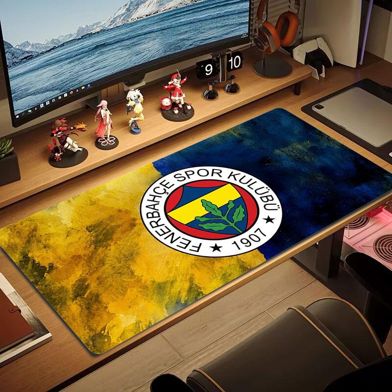 Fenerbahçe Sports Club Large Size Mouse Pad Large Gaming Table Cushion Non-slip Laptop Tablet Big Mousepad XXL Mat Mini PC Playmat With Lock edge