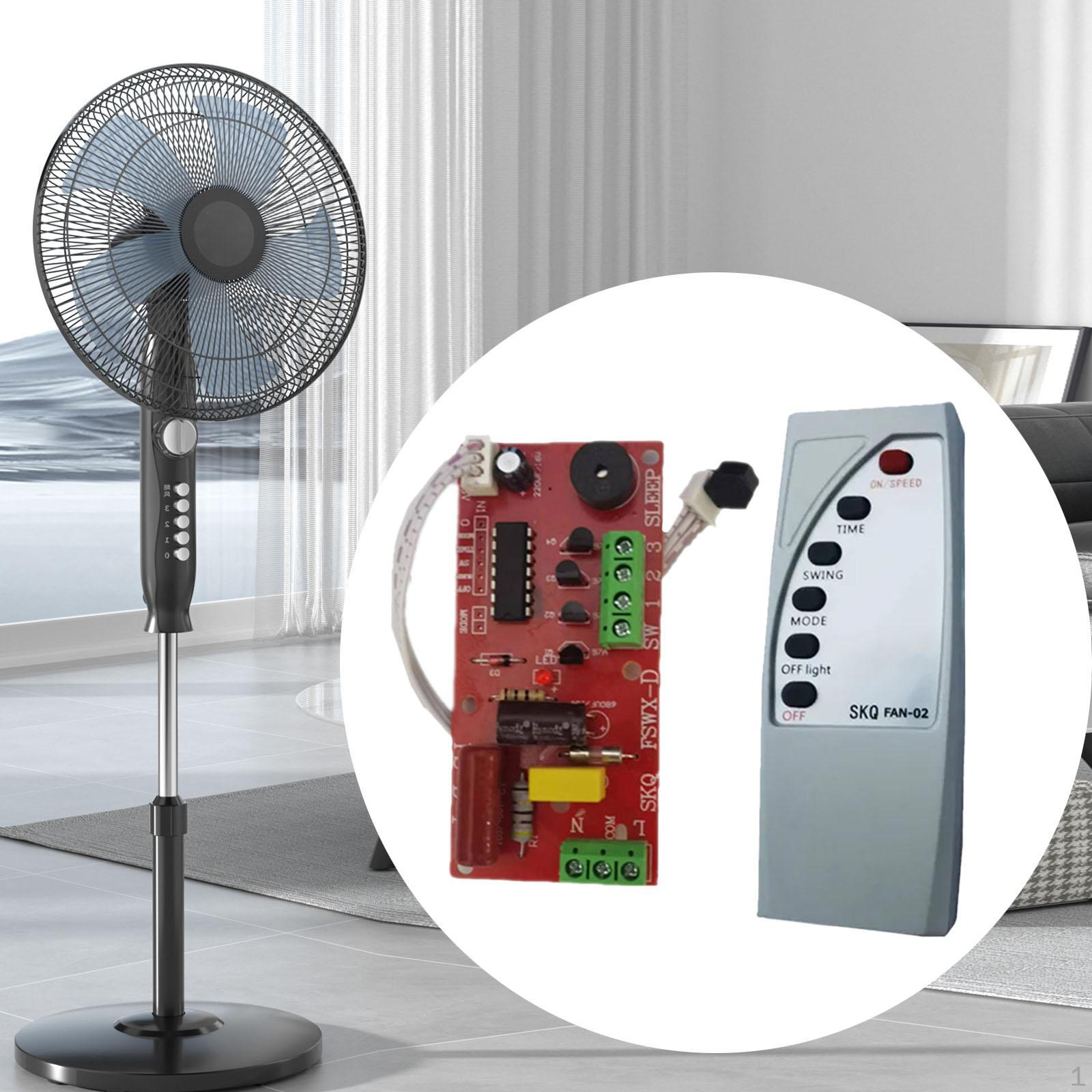 

And Remote Control Kit Electronic Assembly for -, Oscillating Head Table Fans Fan English Version