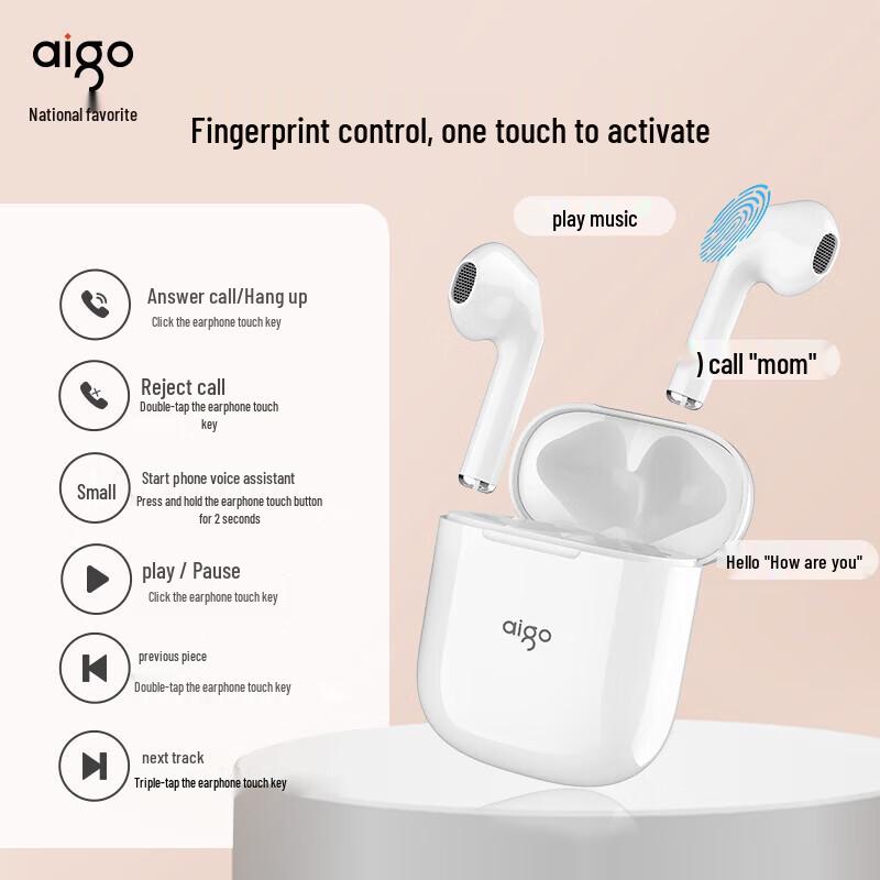 Aigo True Wireless Bluetooth Earbuds
