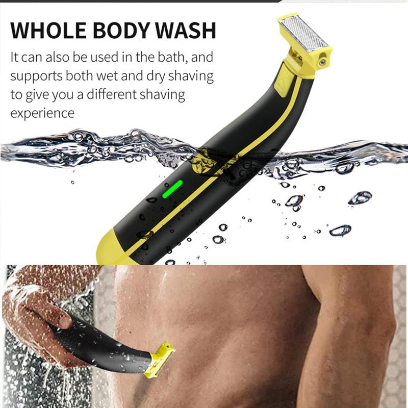 Hybrid Electric Shaver and Beard Trimmer Suitable for Men Equipped with A 5-in-1 Facial Short Comb and Body Hair Trimmer Kit