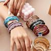 Bohemian Leather Bracelet Geometric Beads Chain Multilayer Wrap Bangle Women Jewelry Accessories