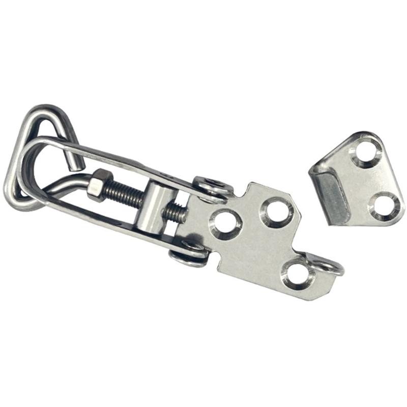 Heavy Duty 316 Stainless Steel Lock Locker Lockable Hold Down Clamp Lock Marine Boat Door Lock Fastener Clamp