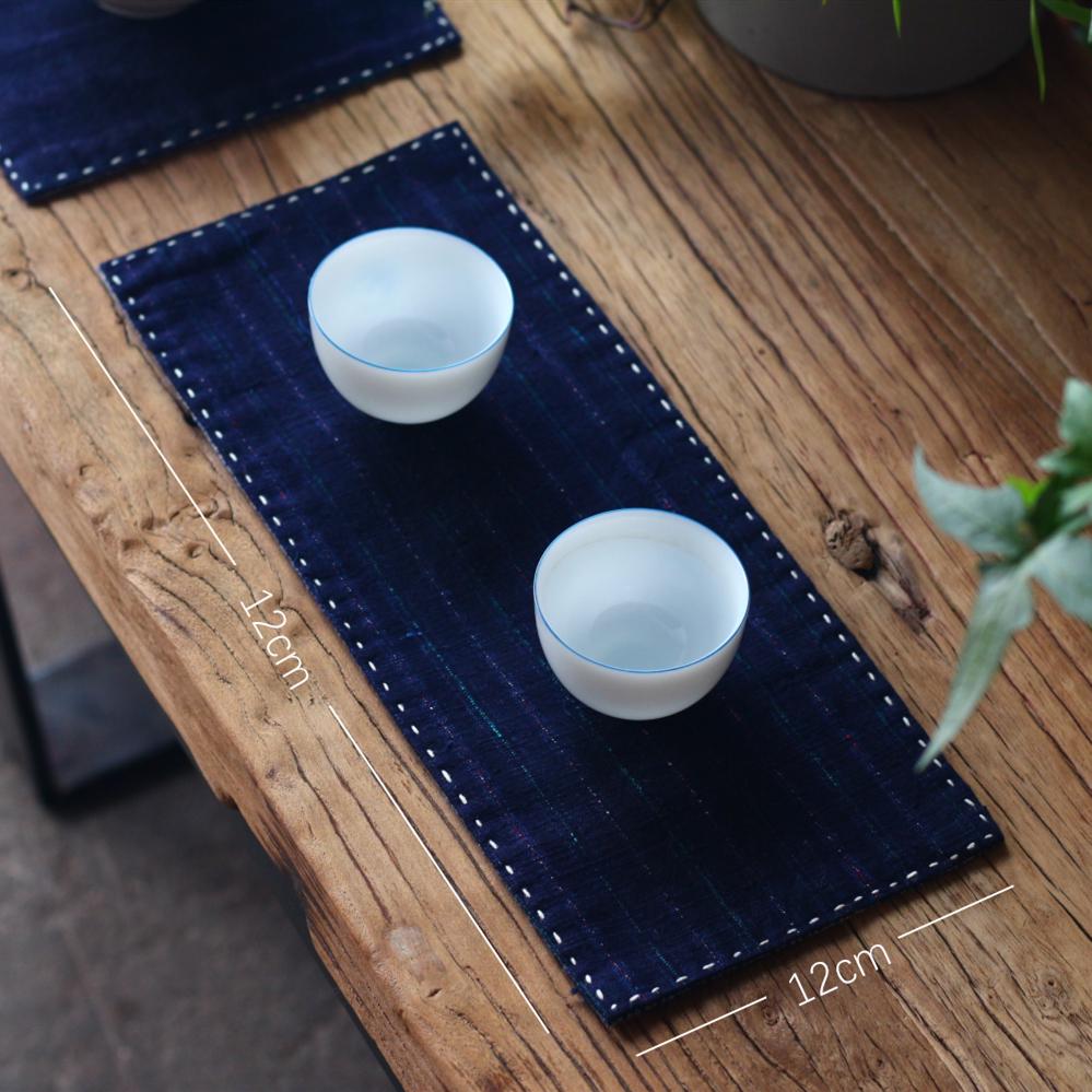 Handmade Vintage Coarse Cloth Tea Mat - Chinese Zen Style