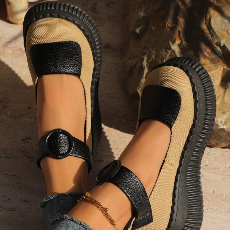 New Casual Retro High-heeled Fashion Shoes for Women Thick-soled Wedge Heel Sponge Shoes