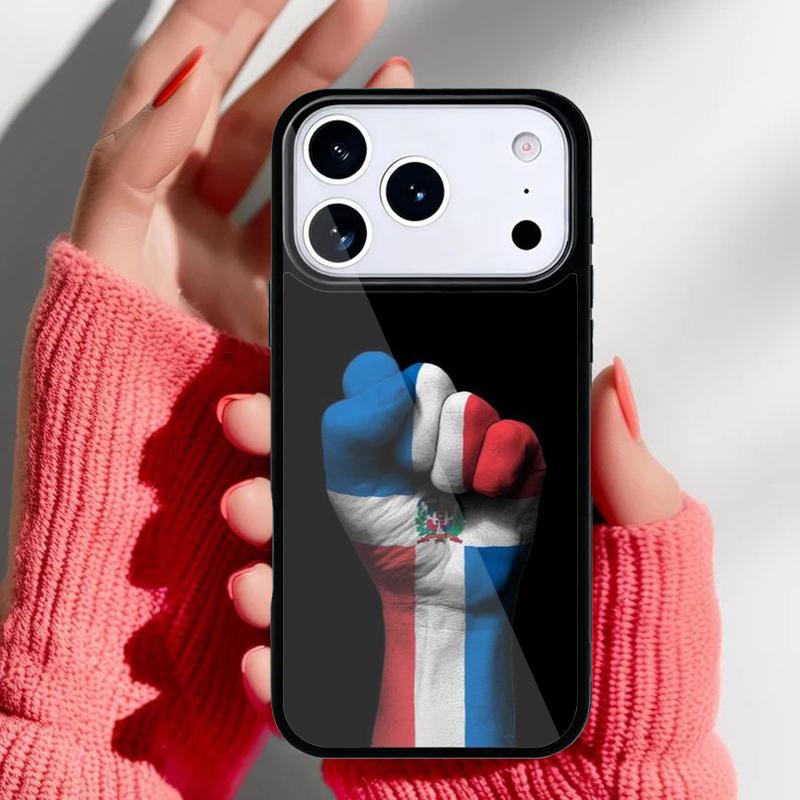 Dominikanische Republik Flagge Handyhülle für iPhone 17 16 15 14 13 Pro Max Rückabdeckung für 12 11 Pro Coque