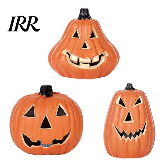 Halloween Decoration Light Up Pumpkin Decoration, Spooky Jack O Lantern Durable Ornament for Window Display, Children Photo Prop Party Drop-resistant