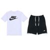 Nike Kinder Logo-Print Kurzarm T-Shirt AR5005-101+DX0767-010