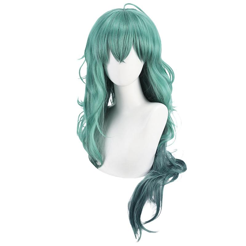 Long Synthetic Gradient Color Cosplay Wig Costume Hair Anime Character Style Heat Resistant Fiber for Party Halloween Roleplay
