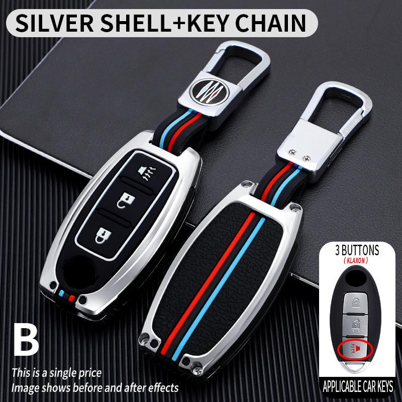 Car Key Case CoverProtective Shell Fob for Nissan Qashqai X-Trail T32 T31 Juke J10 J11 Kicks Tiida Pathfinder Note for Infiniti