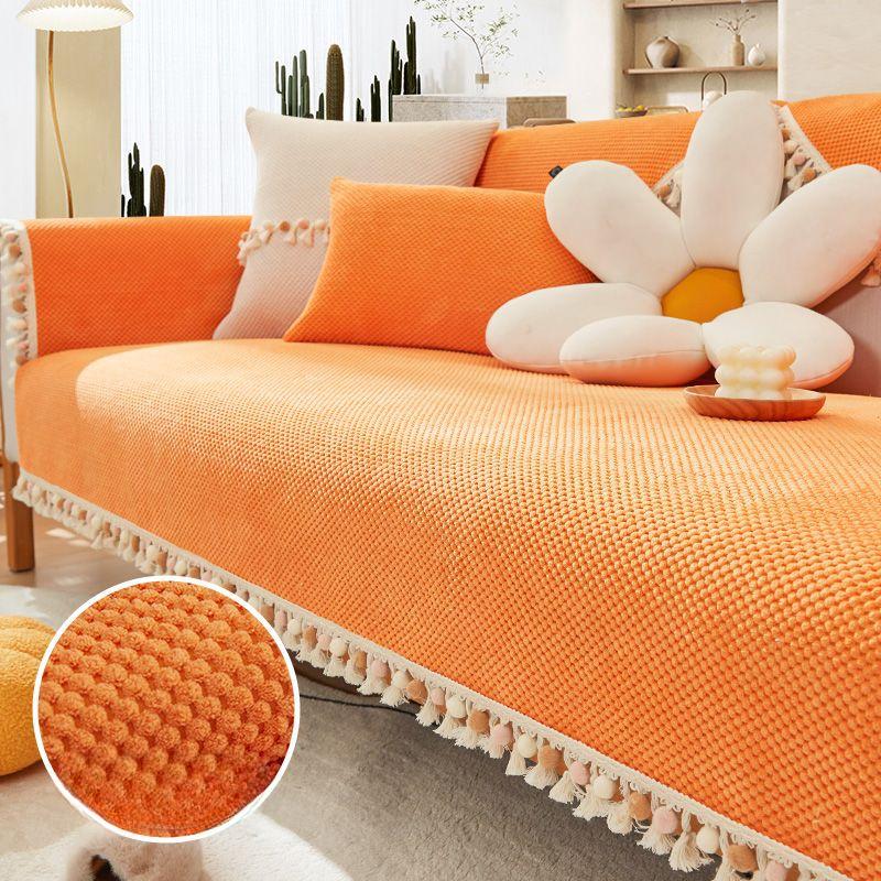 Cuscino per Divano Chaise in Velluto Stile Pastorale Ispessito Universale per Tutte le Stagioni Copridivano Antiscivolo Copertura Completa Combinazione Calda