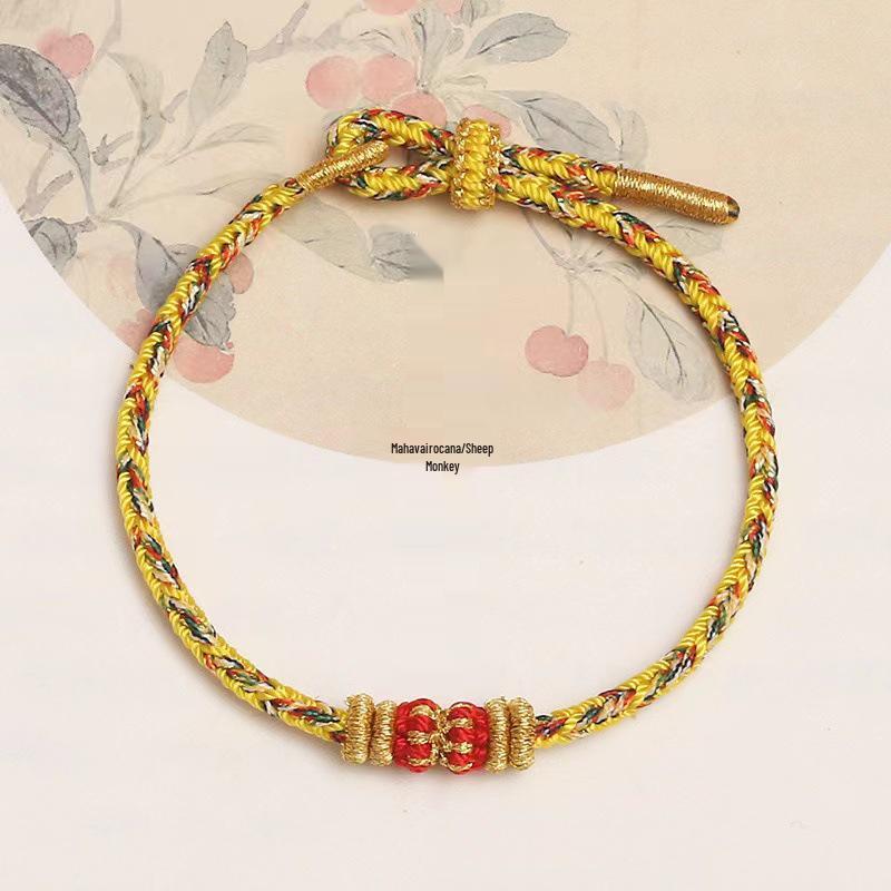 2025 Zodiac Year of the Snake Men's Handmade Red String Bracelet