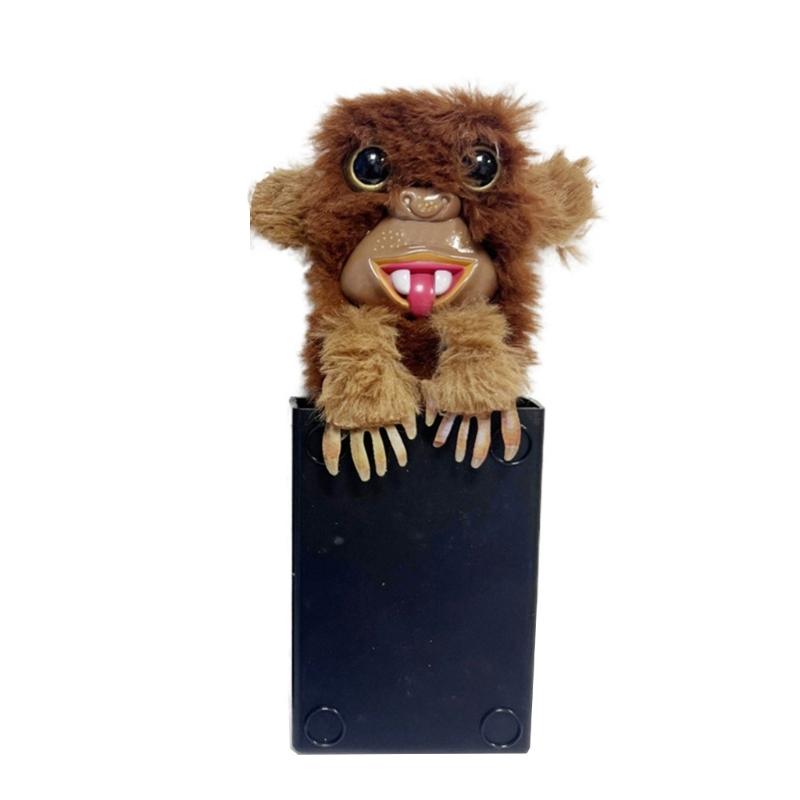 Monkey Box Model Halloween Toy with Timer Hilarious Monkey Box Artificial Scary Monkey Box Children Gifts