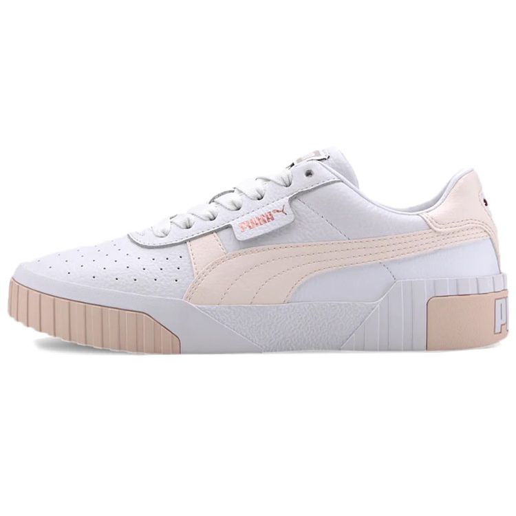 Puma Cali Slip Resistant Lightweight Low Top Skate Shoes Women Sneakers White Pink 369155-13