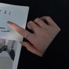 Trendy Minimalist Ring Set for Women: Adjustable Index & Joint Rings, Popular Fashion Statement.