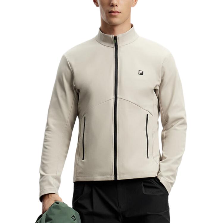 Men's Jacket FILA Waterproof And Windproof Windbreaker Jacket Men's Estate Gray
