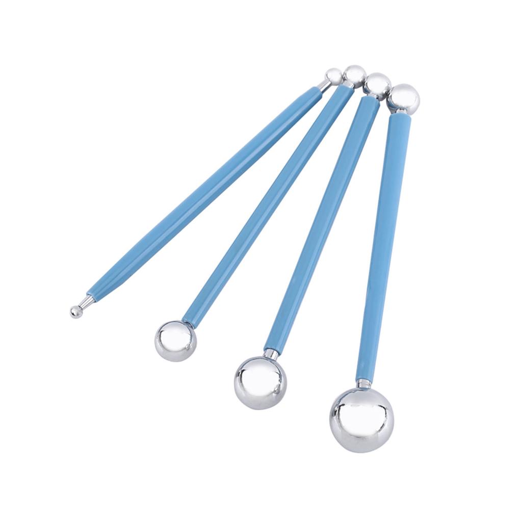 Stainless Steel Ball Shape Modeling Tool Set Clay Sculpey Smooth Tools