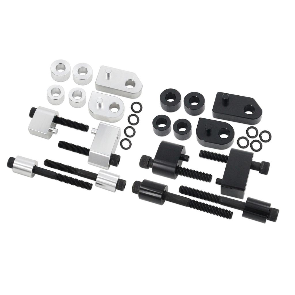 Aluminum Footpeg Spacer Floorboard Extension Kit Offering 1 To 1.5Inch Extension For Improved Leg Room On Motorcycle