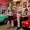 /S Hippie Dress Up, Couple Vintage Disco COS Costume Halloween Dress Up Costume Cover