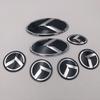 7 Stück 3D ABS K Logo Auto Motorhaube Heckklappe Logo Emblem Abzeichen Aufkleber für Kia Sportage Sorento Optima Forte Rio Stinger K5