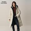 Peacebird Women's Mid-Length Hooded Down Jacket