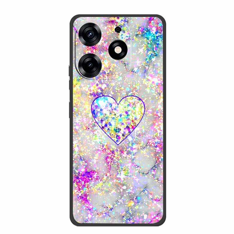 For Infinix Smart 8 Plus Case Luxury Soft Silicone TPU Phone Cases Cover For Infinix Smart8 Plus Protective Flower Painted Coque