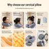 Press-Type Inflatable U-shaped Travel Neck Pillow