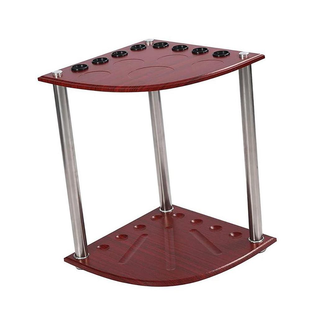 Billiard Pool Cue Rack, Corner Holder, Freestanding Rod Organizer Table Storage Holder