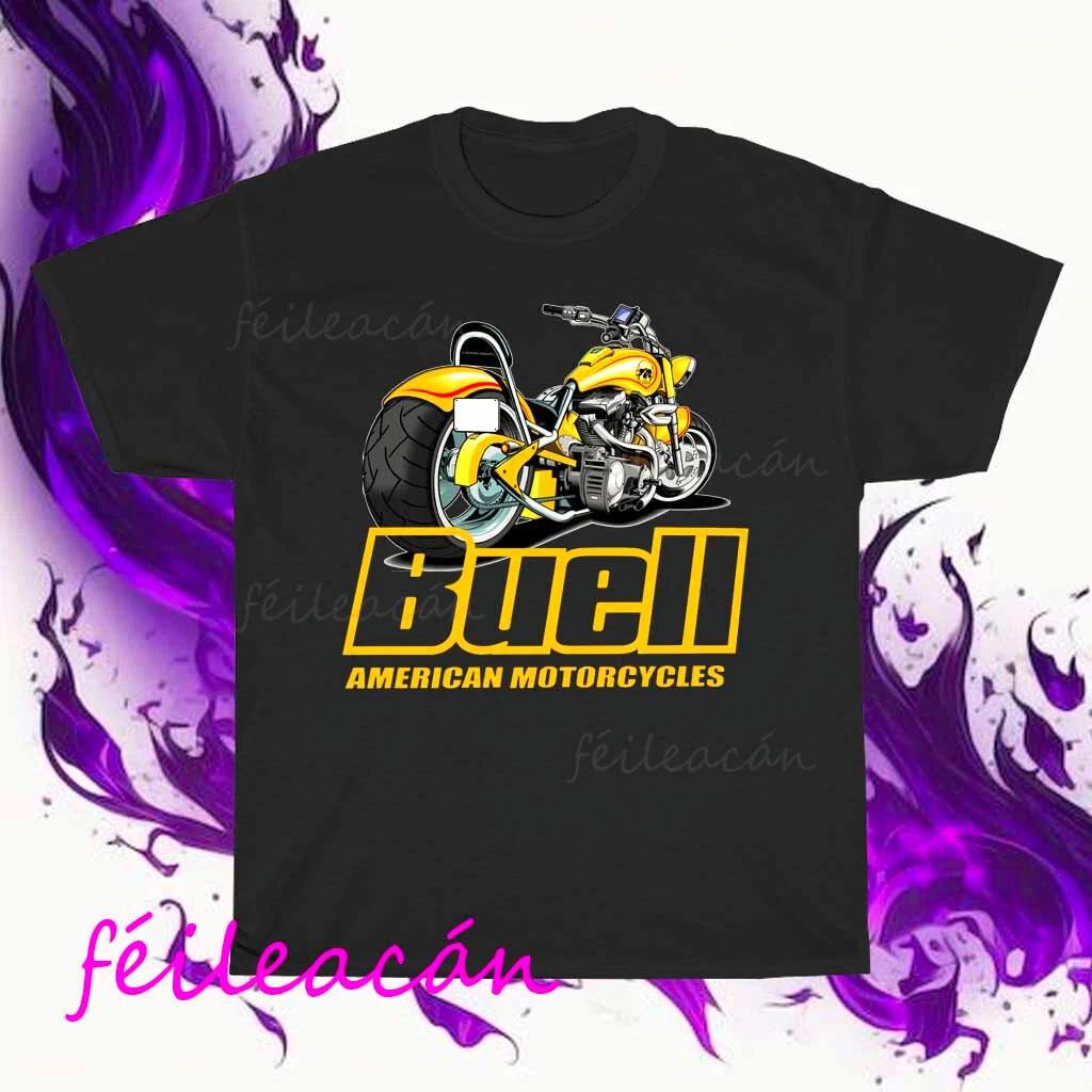 Brand New Buell American Motorcycle Logo American T-Shirt Funny Size S to 5XL 4XL