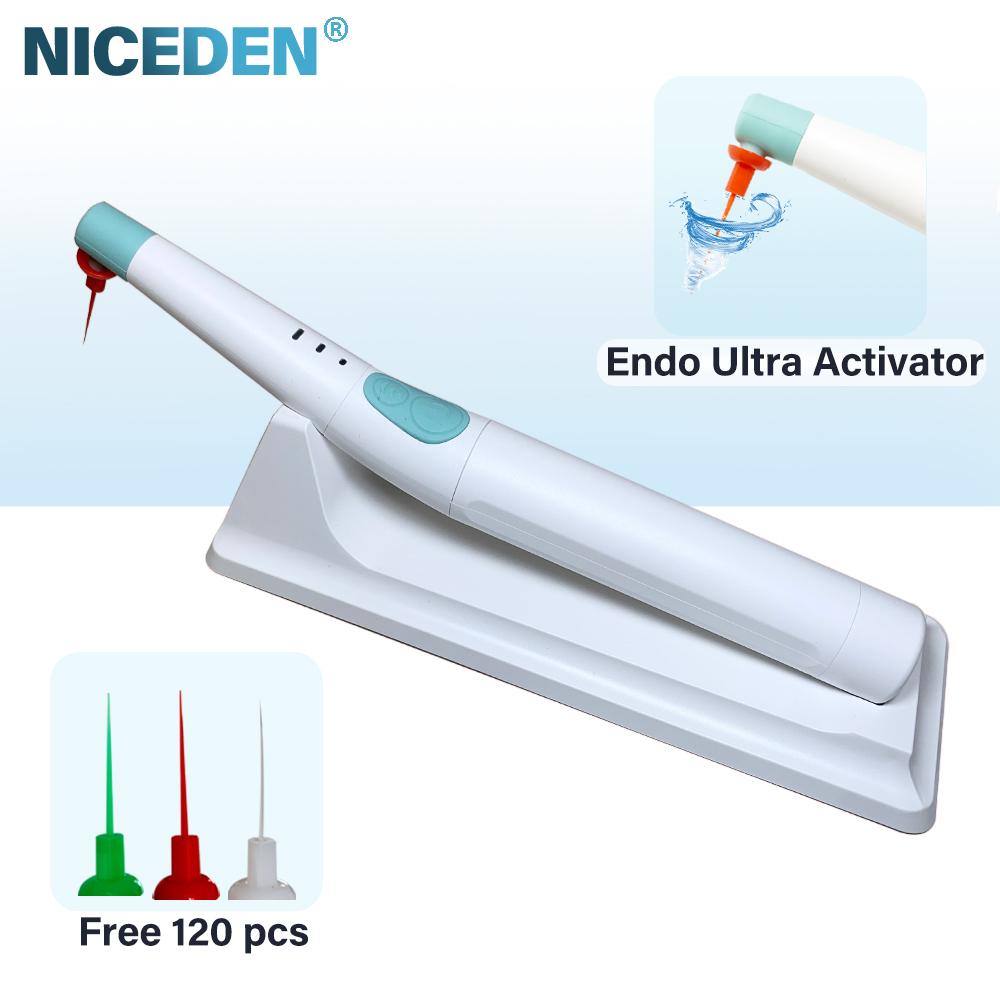 Niceden Zahnärztlicher Ultraschall-Scaler Akku-Scaler 120 Stk. Spitzen Endodontischer Irrigator Chirurgie Zahnärztliche Wurzelkanal Handstück Zahnarztwerkzeuge