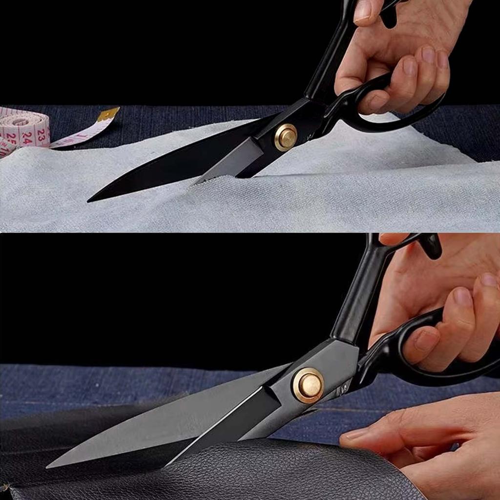 Professionelle Schneiderschere, strapazierfähige Hochkohlenstoffstahl-Scheren zum Schneiden von Stoffen, Leder, Papier für die Bekleidungsherstellung
