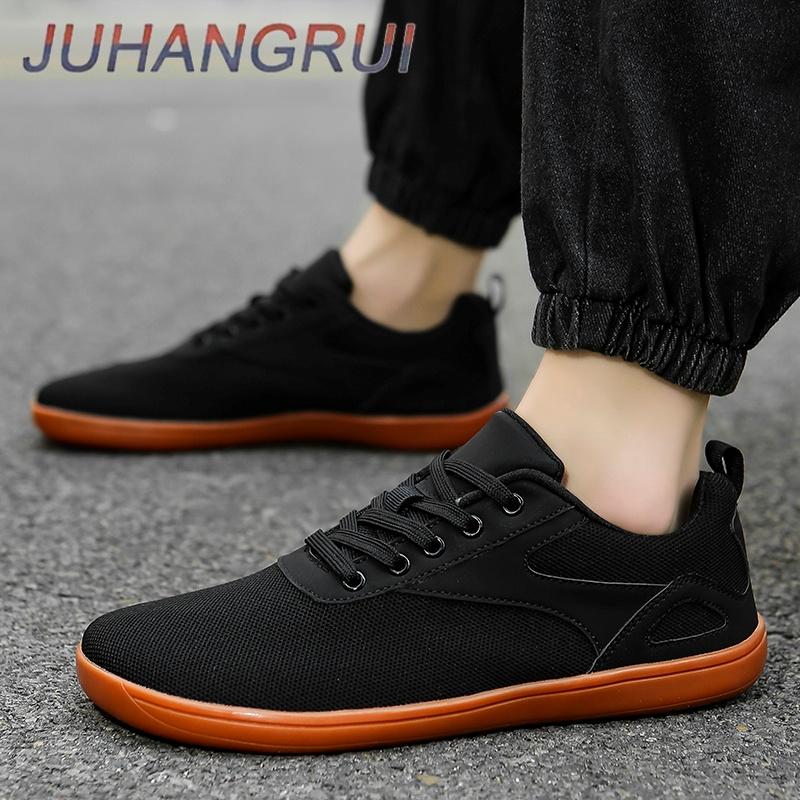 Unisex Wide-toed Casual Barefoot Shoes Outdoor Running Shoes Breathable Mesh Walking  Shoes Rubber Sole Comfortable Large Size