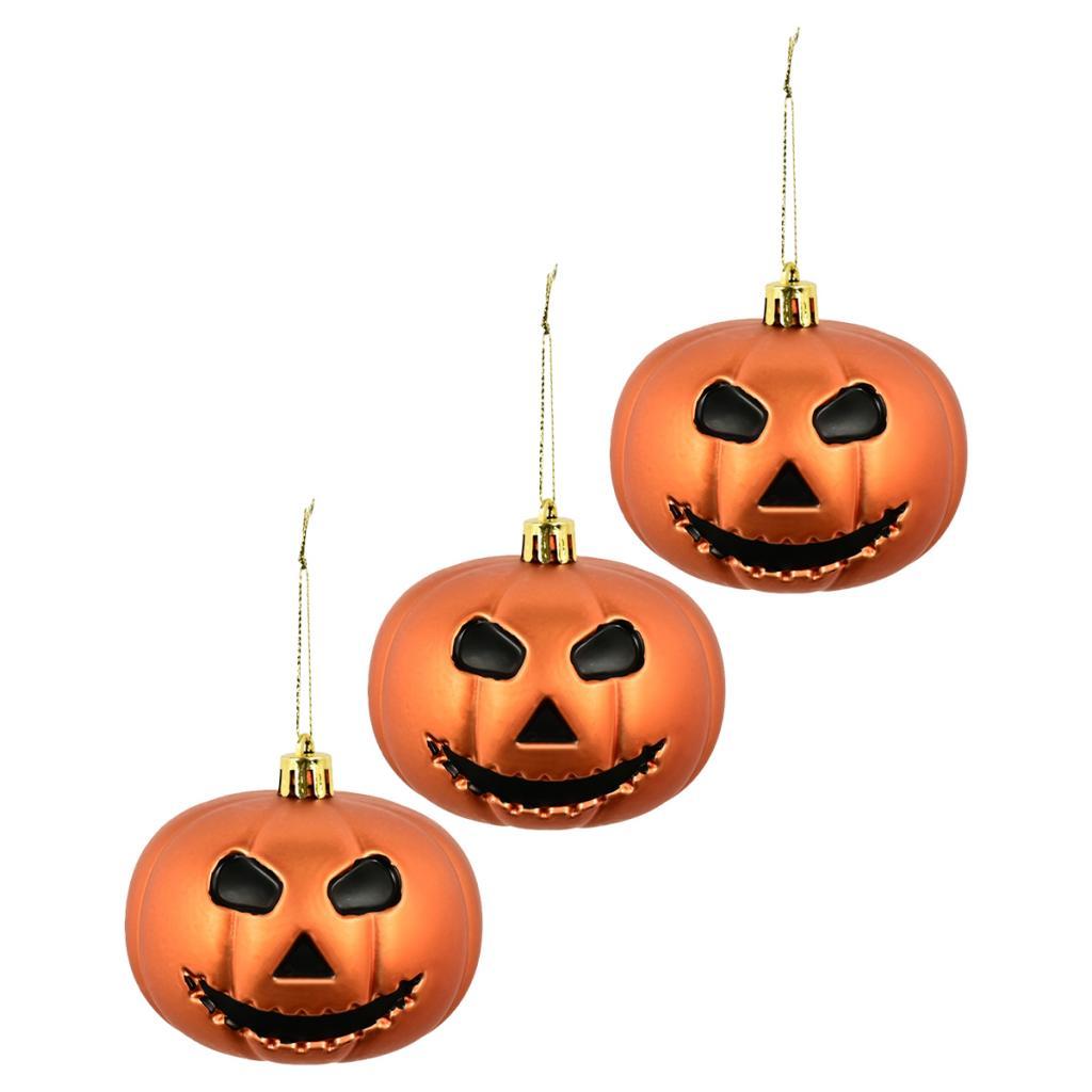 3 Pieces Halloween Hanging Pumpkin Decorations Scary Festival Holiday Spooky