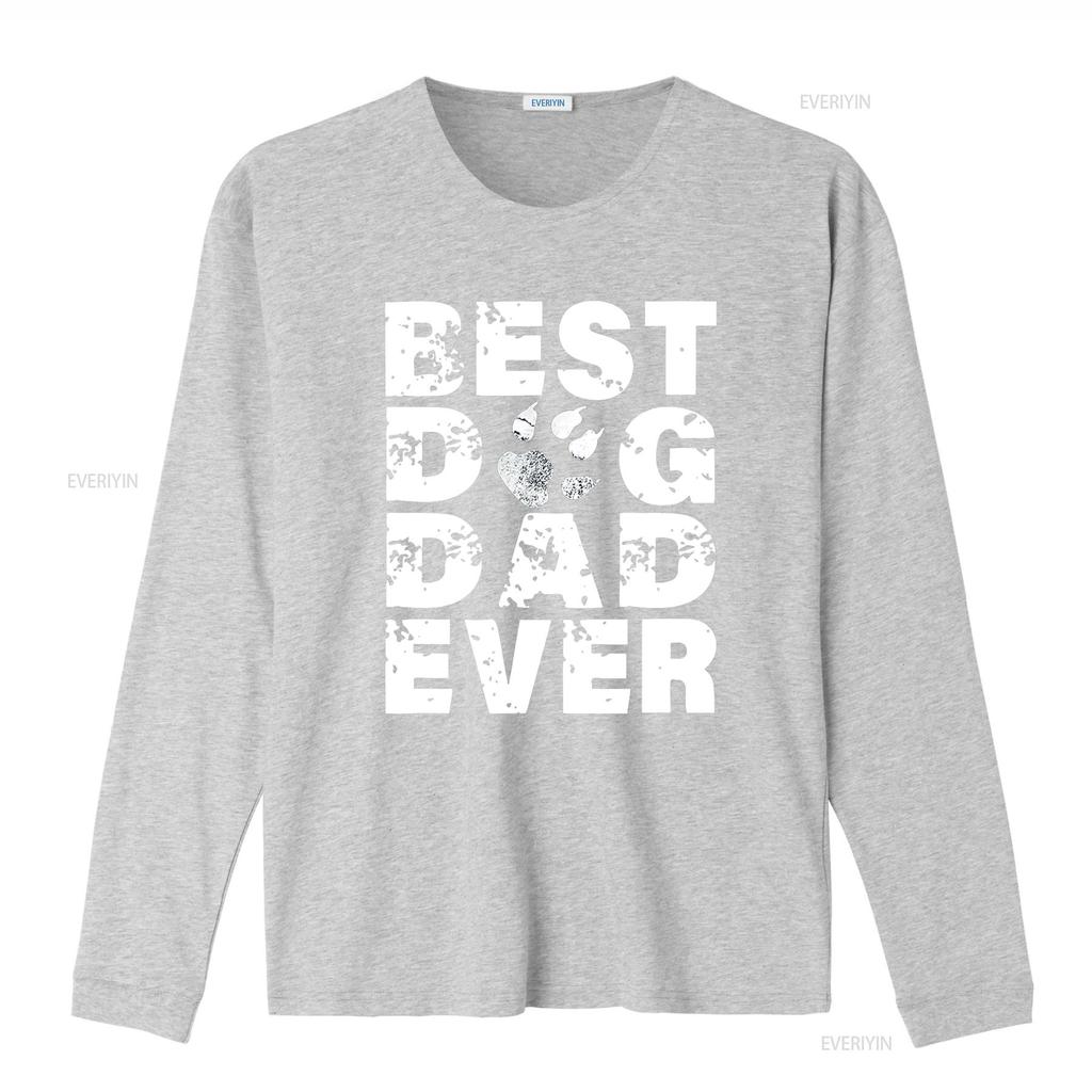 Best Dog Dad Ever T Shirt Father vintage Washed Versatile Stretched Slightly homme Top For Everyday Wear streetwear Stylish
