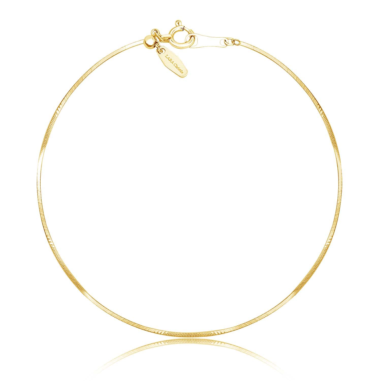 

Chain Bracelet K18 Gold Snake Width Length 18cm [Lara Christie] 0.69-0.75mm Approx. 1.3g lb97-0005-yg