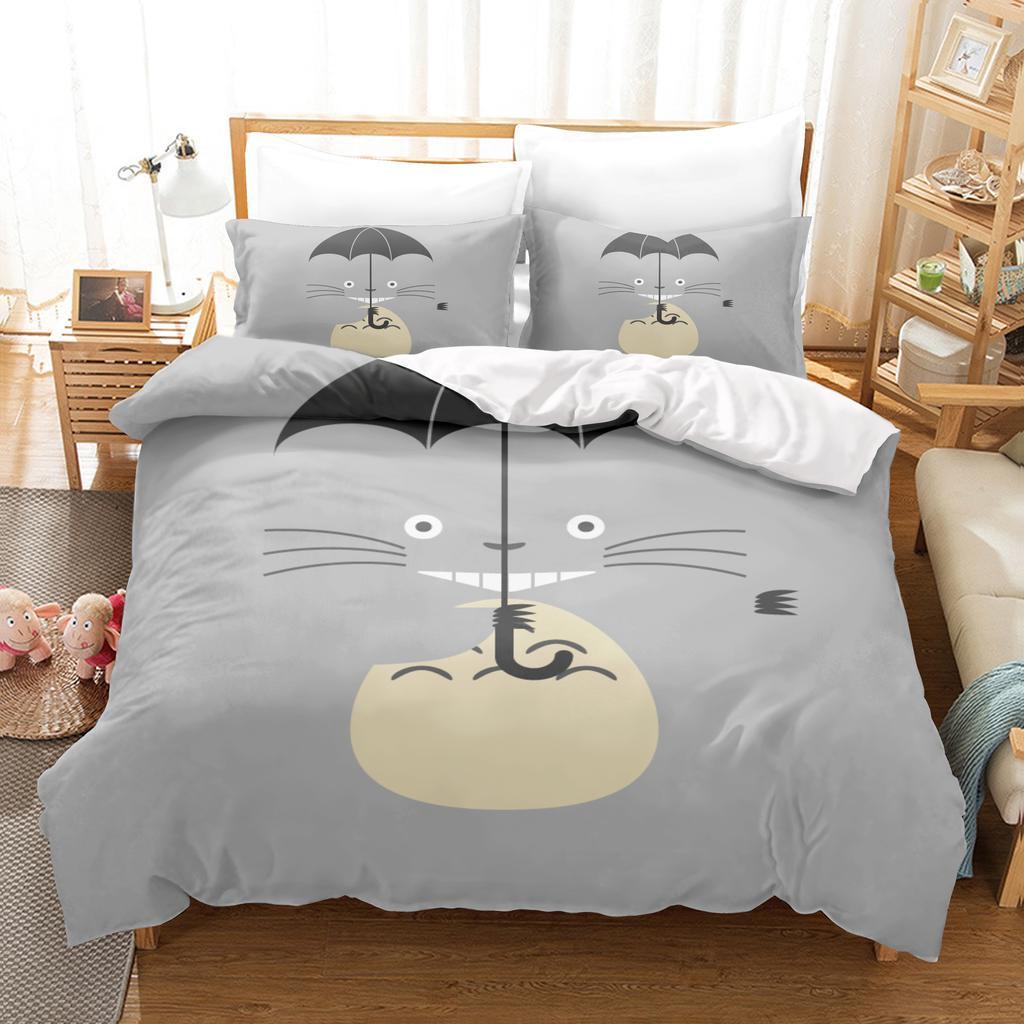 Anime Home Bedroom Comforte Nordic Polyester Material Suitable for Children and Adults 3-piece Set