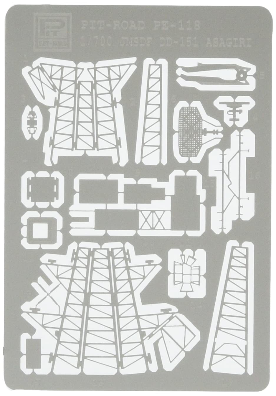 

Pit Road Ground Force Destroyer Asagiri Type Parts PE118 1/700 Self-Defense Photo-Etched