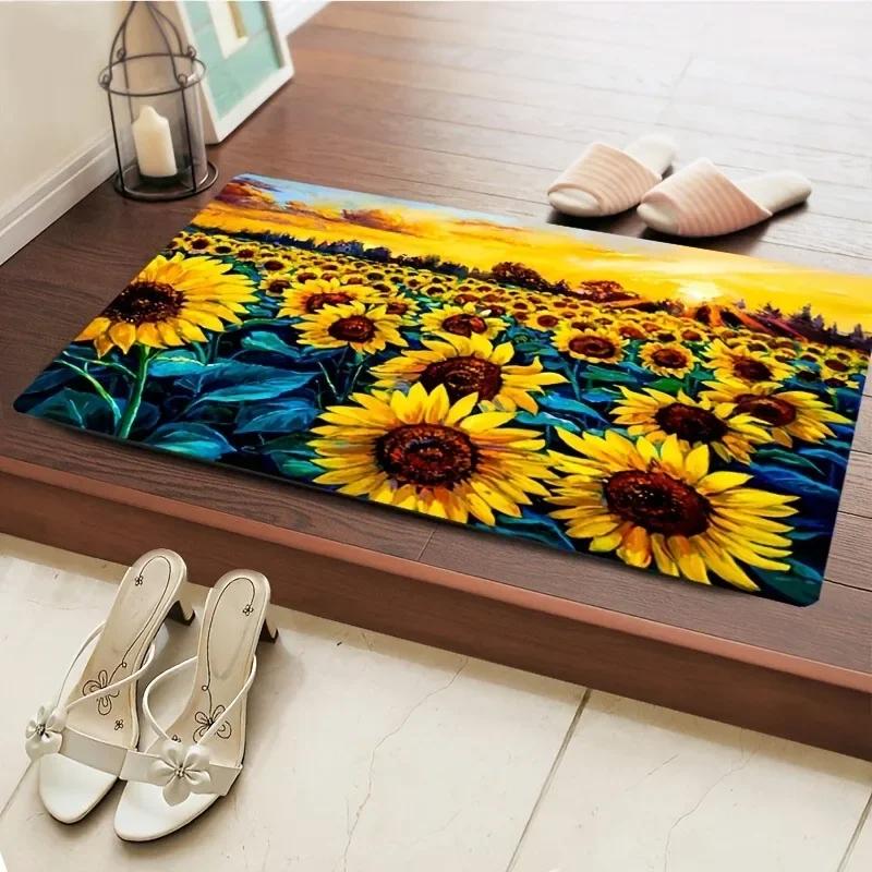 1PC Leuke Cartoon Katten Patroon Keukenkleden Antislip Deurmatten Pop Woonkamerkleden Badmat Tapijt voor Huis Wastafel Wasruimte Decor