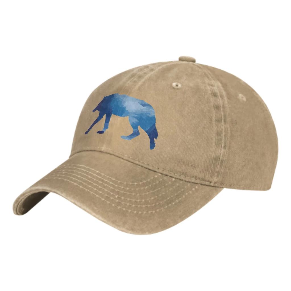 Blue Gradient Wolf Summer Classic Fashion Men Trucker Hat Cotton Breathable Women Cowboy Cap Outdoor Leisure Basketball Caps