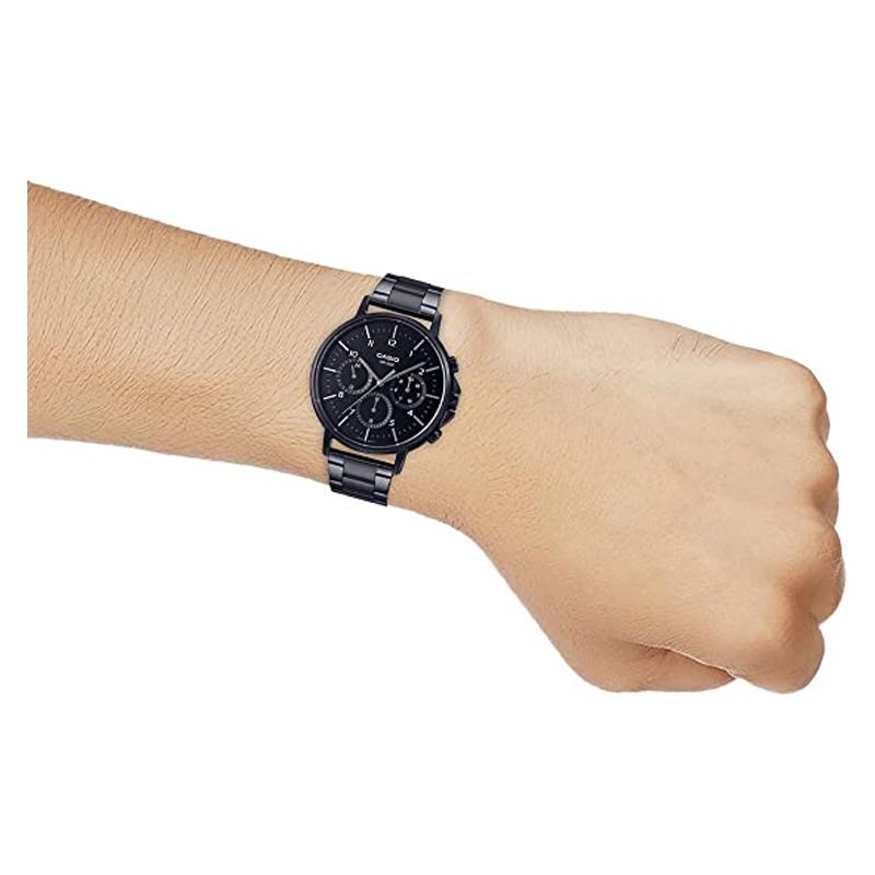 Casio STANDARD Series Casual Retro 50 Meters Waterproof Quartz Movement Stainless Steel Strap Japanese and Korean Watch Men's Watch MTP-E321B-1AV