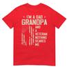 Im A Dad Grandpa And Veteran Fathers Day Papa Grandpa TShirt