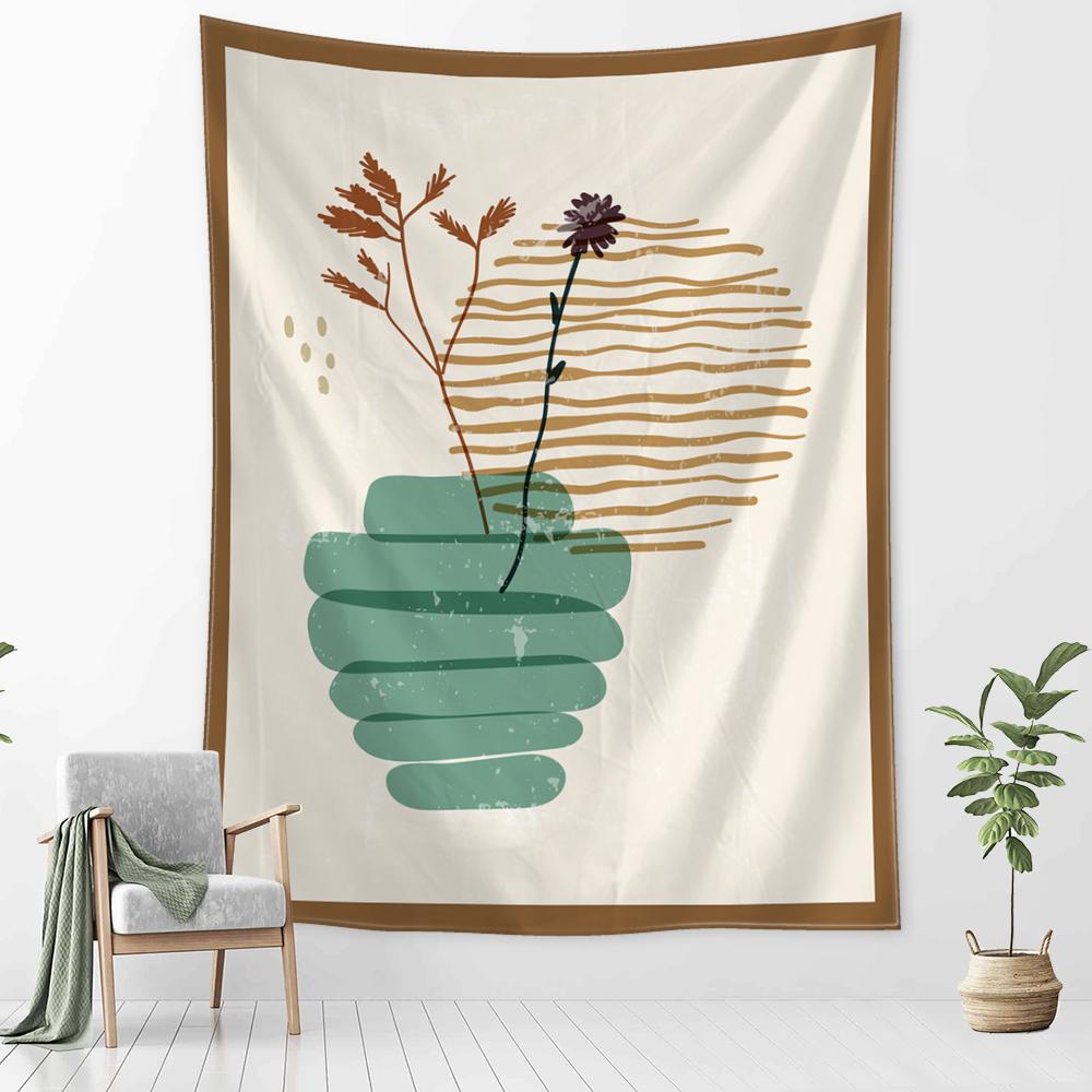 Tapestrie Ilustrație Abstractă Agățat de Perete Vrăjitorie Misterios Minimalist Hippie Pânză de Fundal Decor Acasă