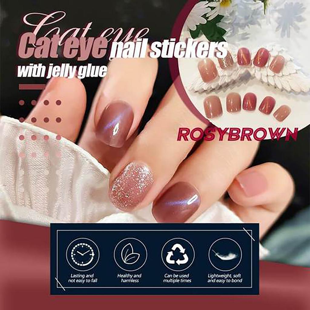 Buy Mysterious Cat Eye Nail Patch With Jelly Gu M 24pcs 3ml At Affordable Prices Free Shipping Real Reviews With Photos Joom